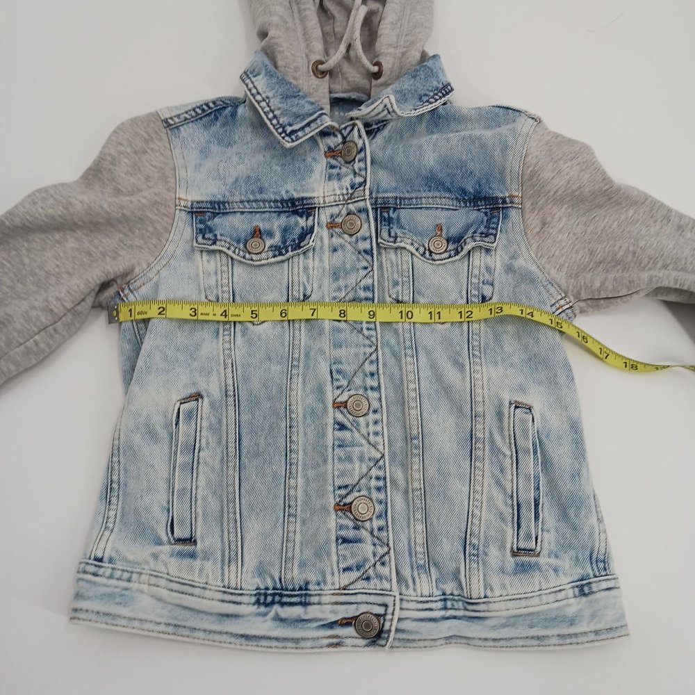 AEROPOSTALE WOMENS XS JEAN HOODIE JACKET - Picture 8 of 15